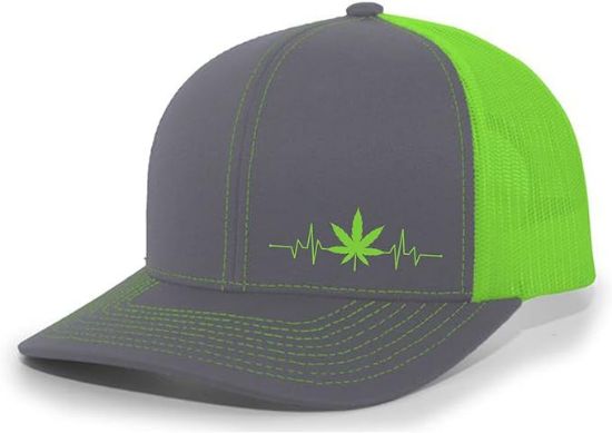 Picture of Weed Heartbeat Marijuana Cannabis Base Ball Cap