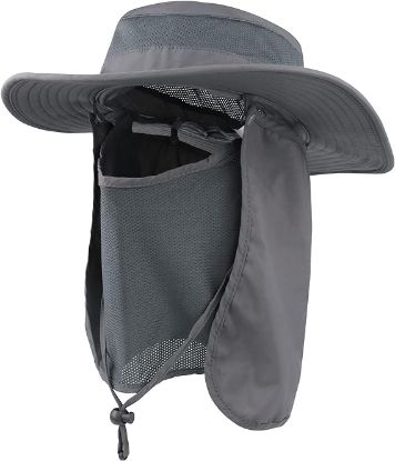 Picture of Outdoor Sun Hat UPF 50 Protection Waterproof Summer Neck Flap Hat
