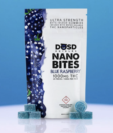 Picture of DOSD - Nano Bites (Blue Raspberry)(1000mg - 20pk)(50mg per serving)